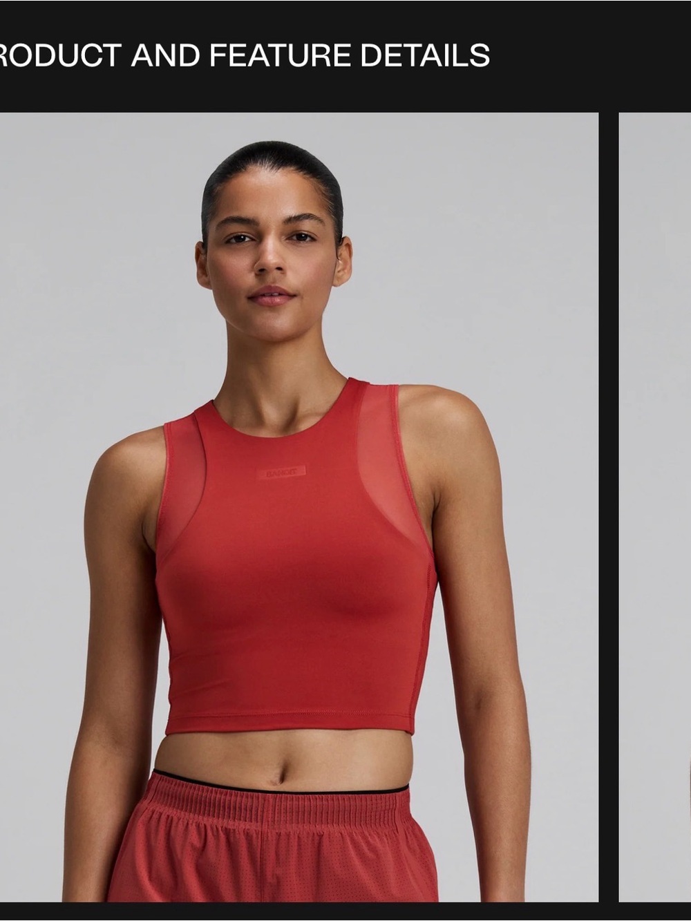 Bandit WOMEN'S STAMINA-V™ LYRA RACE CROP - RUSTED APRICOT
